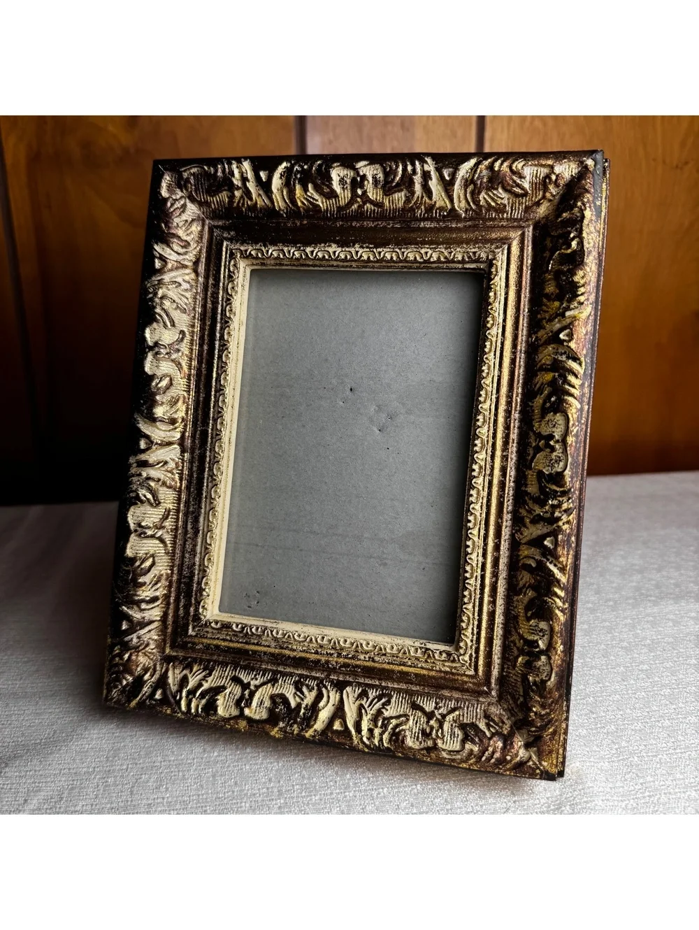Azure Home Ornate Gold Bronze Baroque Picture Frame Holds 4x6 Photo